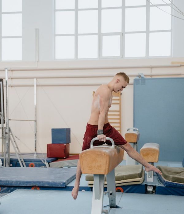 Man practicing strength movements for better energy